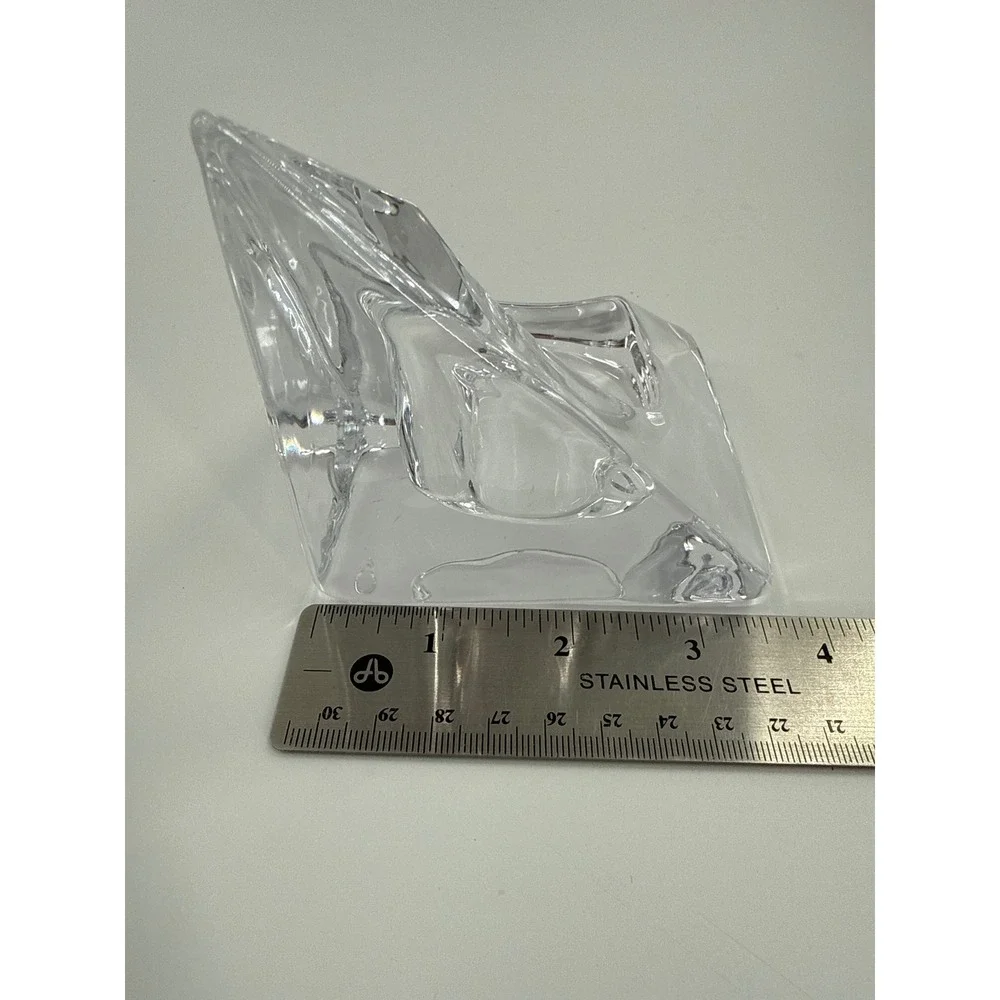 Nybro Sweden Pyramid Art Glass Set of 4 Candle Holders by Kjellstrom